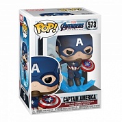 Фигурка Funko POP! Bobble: Marvel: Avengers Endgame: Capt A w/BrokenShield&Mjolnir