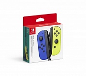 Два контроллера Joy-Con (синего / неоново желтого цвета)