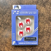 Резинка Grips на джойстик PS-5/PS-4/XBox (Spider-Man красный паук) (4 штуки)