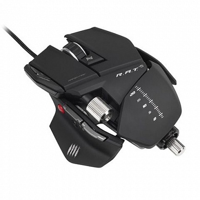 PC Мышь Mad Catz R.A.T.5 Gaming Mouse - Matt Black проводная лазерная + подарок от "World of Tanks"