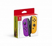 Два контроллера Joy-Con (неоново фиолетового / неоново оранжевого цвета)