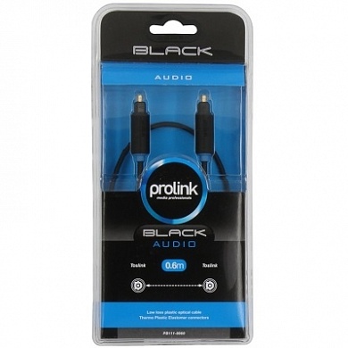Кабель PROLINK Toslink, цифровое-аудио, 3м., серия Black