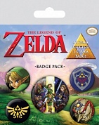 Значки Pyramid: Nintendo: The Legend Of Zelda набор 5 шт.