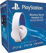 Гарнитура беспроводная белая для PS4 (с поддержкой PS3 и PS Vita) Wireless Stereo O2 Headset White