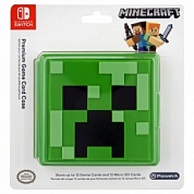 Кейс для хранения картриджей Minecraft Green (Зеленый) Premium Game Card Case Hori (№-12)