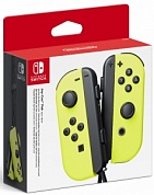 Два контроллера Joy-Con (неоново-желтого цвета)