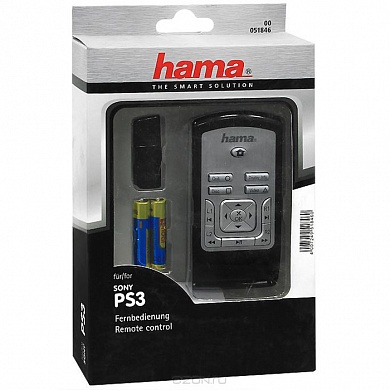 Пульт дистанционного управления для Sony PS3, черный/серебристый, Hama