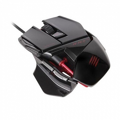 PC Мышь Mad Catz R.A.T.3 Gaming Mouse - Gloss Black проводная лазерная + подарок от "World of Tanks"