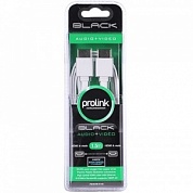 Кабель PROLINK HDMI 2.0, 1,5м., плоский, белый, серия Black