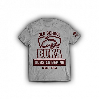 Футболка BUKA OLD SCHOOL Серая -M