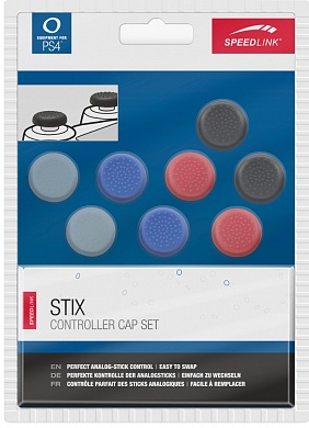 Набор защитных накладок на стики DualShock 4 - STIX Controller Cap Set - для PS4, 4 цвета