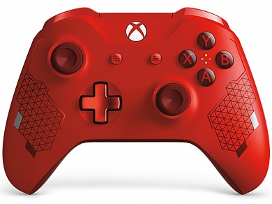 Беспроводной геймпад для Xbox One в раскраске Sport Red Special Edition
