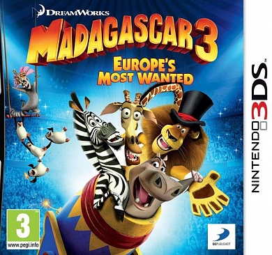 Madagascar 3: The Videogame [3DS, русские субтитры]