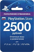 Playstation Store пополнение бумажника: Карта оплаты 2500 руб. (конверт)