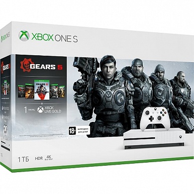 Xbox One S 1 ТБ + GEARS 5