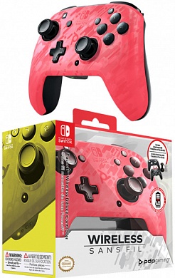 Беспроводной контроллер Faceoff Pink Camo для Nintendo Switch