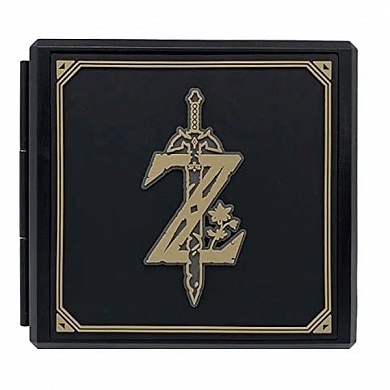 Кейс для хранения картриджей Zelda Sword (Черный) Premium Game Card Case Hori (№-17)