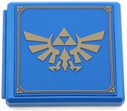 Premium Game Card Case Hori NSW-038U (12 игровых кассет+ 12 micro Cd) Zelda Hylian Crest (Синий) (№-