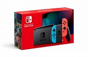Nintendo Switch (неоновый синий / неоновый красный)
