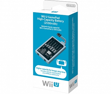 Аккумулятор повышенной емкости для Wii U GamePad
