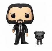 Фигурка Funko POP! Vinyl: John Wick: John (Black Suit) w/Dog